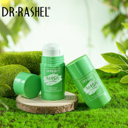 DR RASHEL Green Tea Stick Anti-Acne Pimple Facial Clay Mask