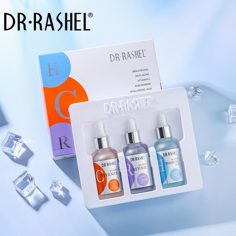 DR RASHEL Anti-aging Moisturizing Vitamin C Facial Serum Set 3 Pack