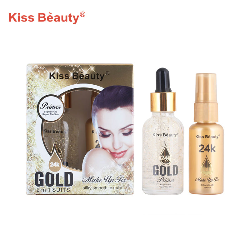 Kiss Beauty 2 in 1 24K Gold Make Up Primer And Fixer