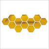 12 Pcs Hexagon Acrylic Wall Sticker
