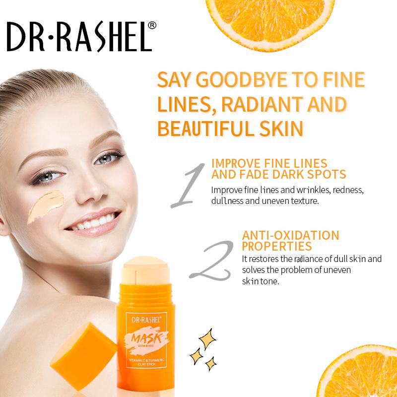 DR RASHEL Glow Boost Vitamin C and Turmeric Clay Mask For Face