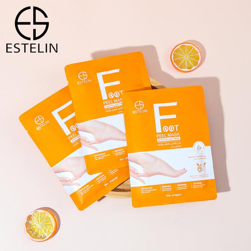 ESTELIN Foot Care Series Vitamin C Exfoliating Foot Peel Mask 40g - 2pairs