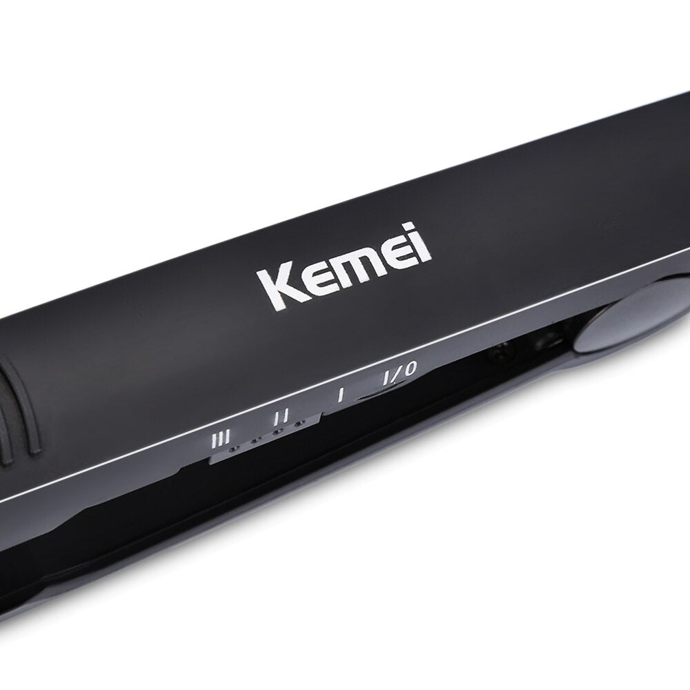 Kemei KM-2022 Hair Curling Ceramic 3 Barrel Clamp Curler