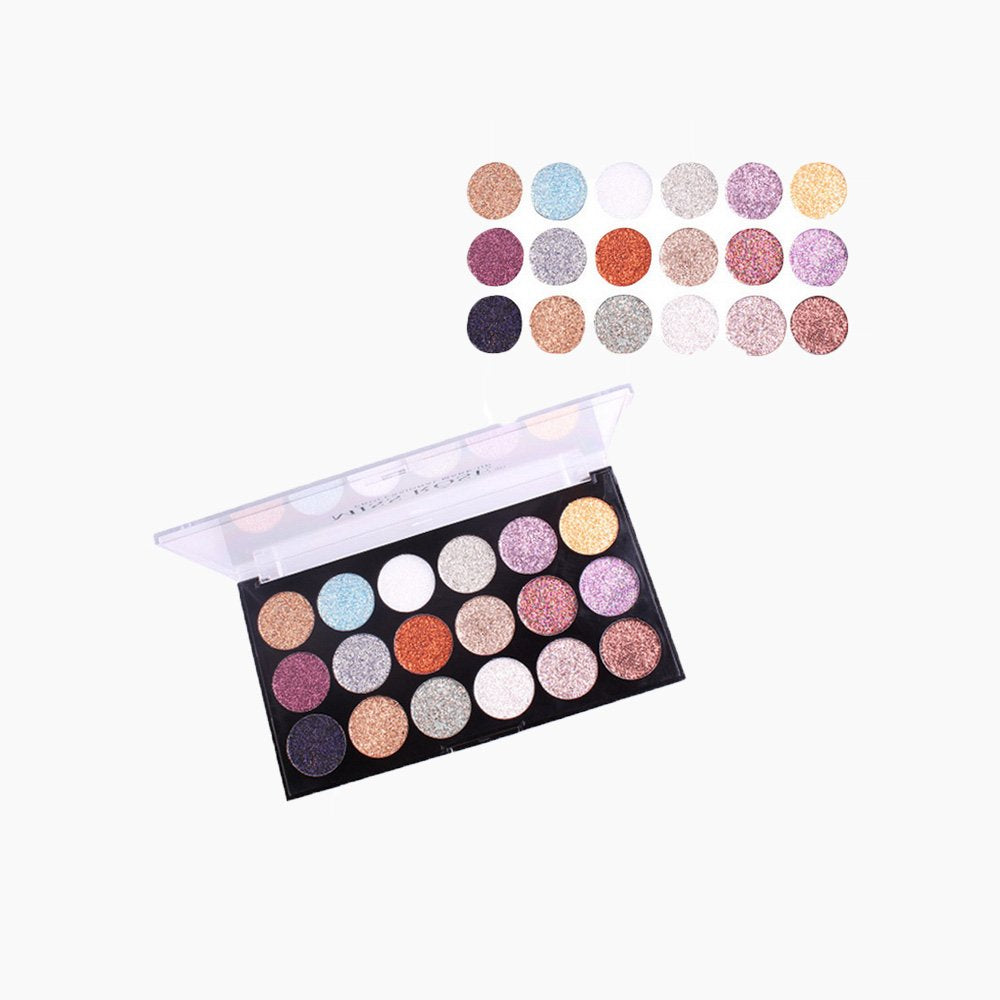 MISS ROSE 18-color sequin glitter eye shadow Palette