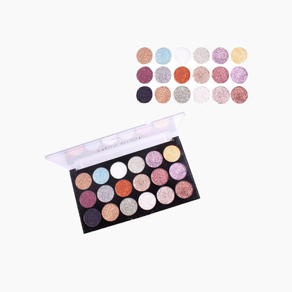 MISS ROSE 18-color sequin glitter eye shadow Palette