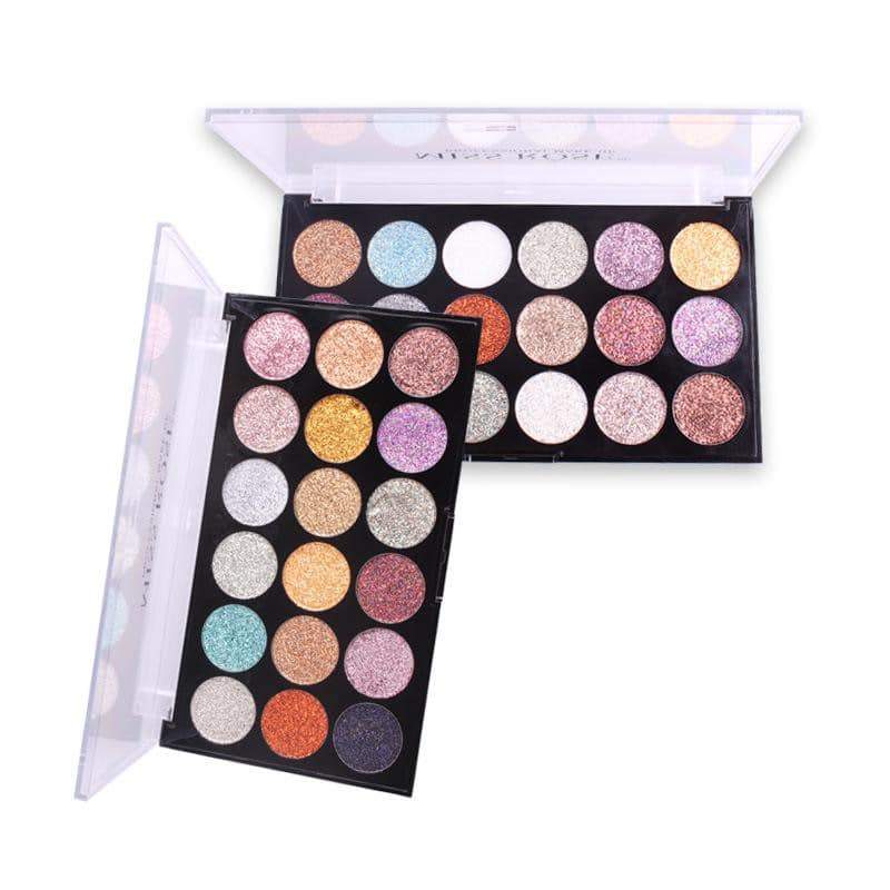 MISS ROSE 18-color sequin glitter eye shadow Palette
