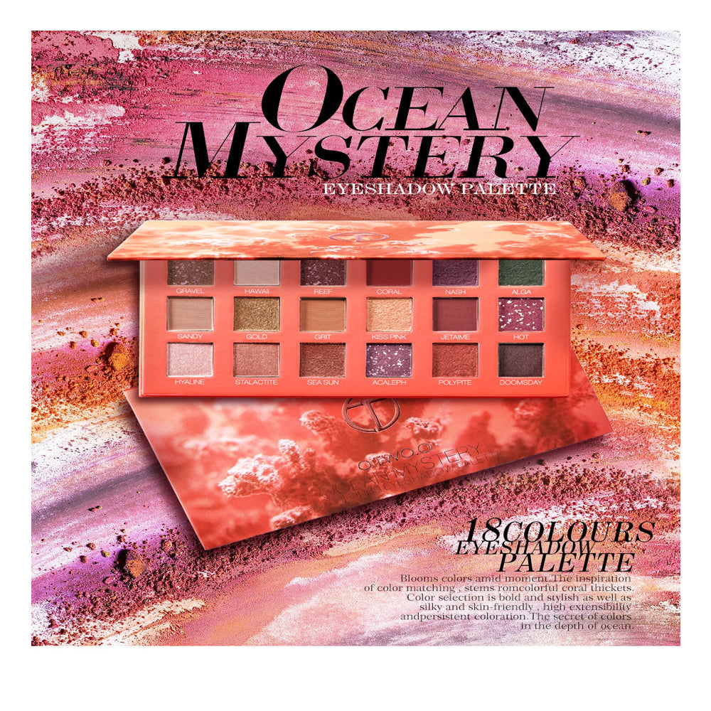 O.TWO.O OCEAN MYSTERY 18 COLORS EYESHADOW PALETTE