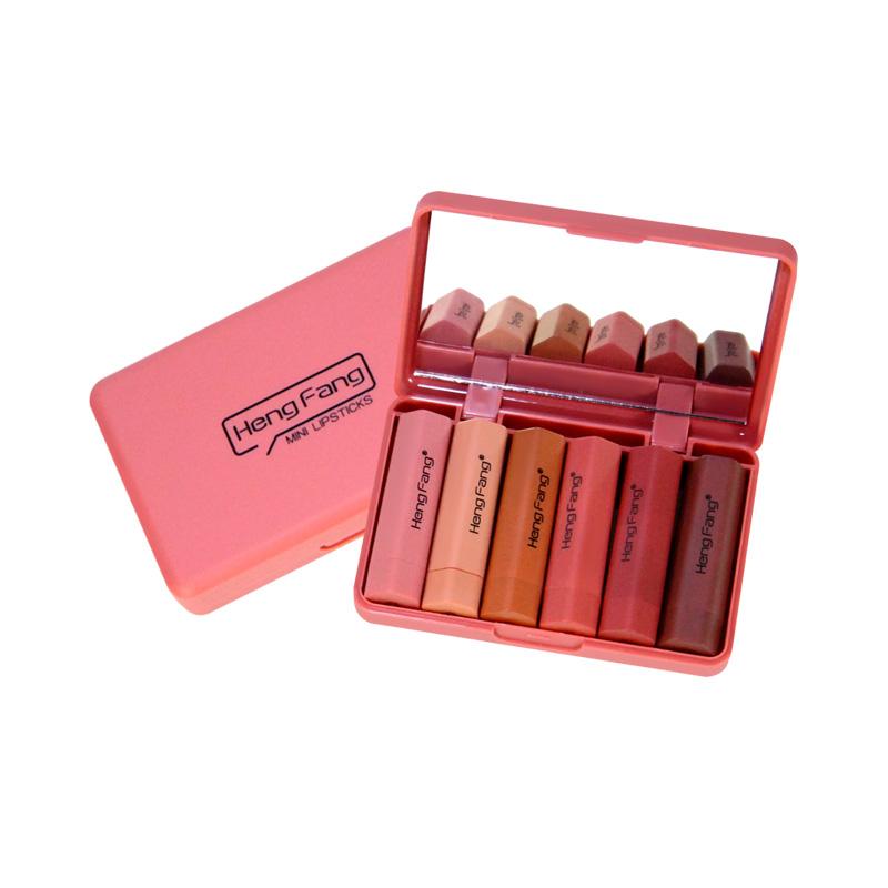 Hengfang 6pcs Mini Velvet Lipstick Waterproof (Multi Edition) H-138