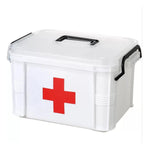 First Aid Medicine Storage Box Two Layers