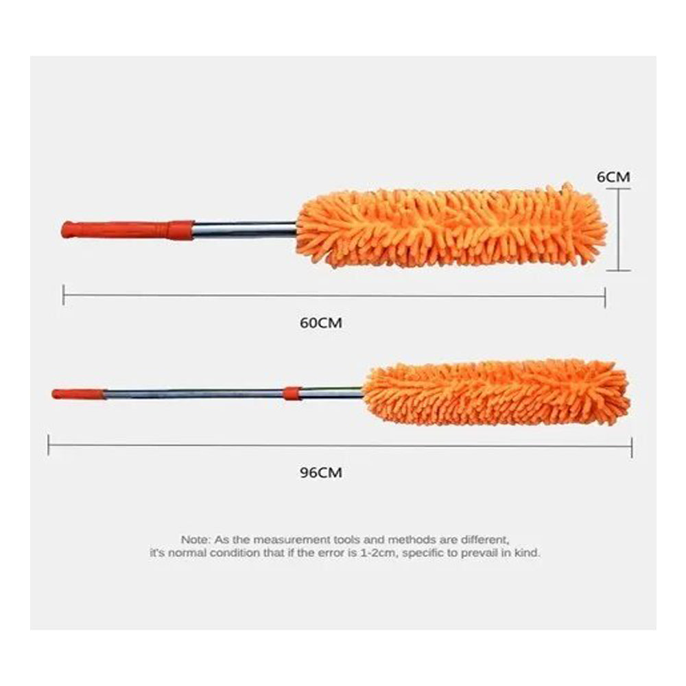 Adjustable Dusting Stick With Microfiber Cloth