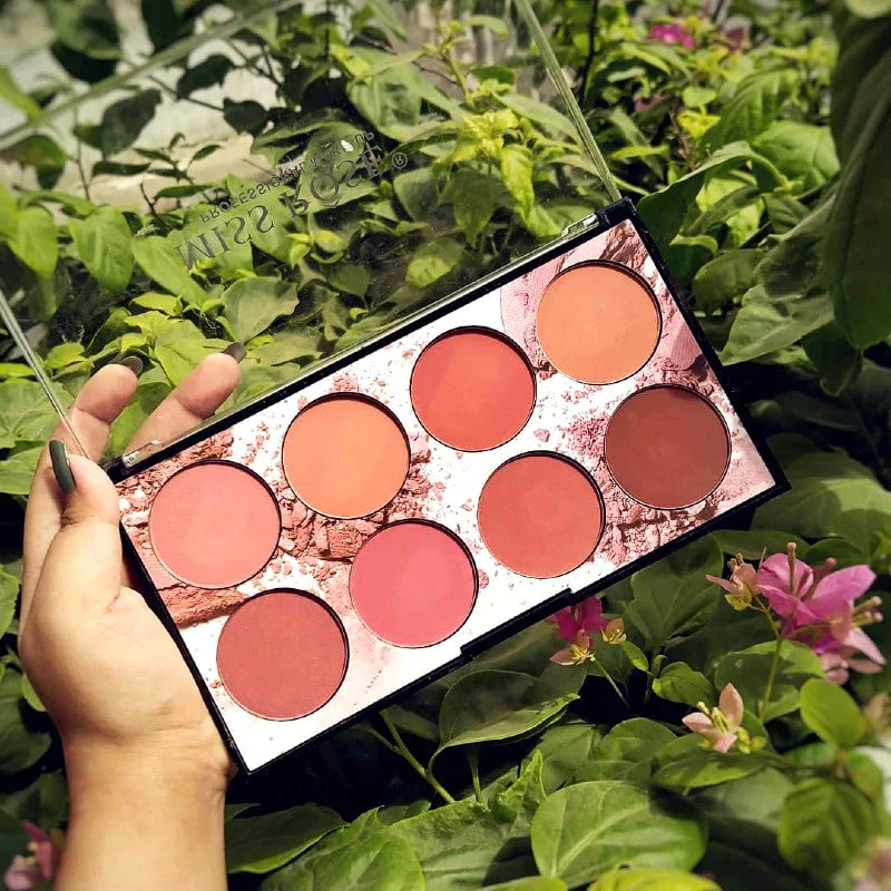 8 Colors MISS ROSE Blush Palette