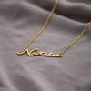 Signature Name Necklace - Gold Plated