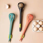 Multifunctional Egg Beater Eggs Milk Whisk Pasta Tongs Food Clip Manual Mixer