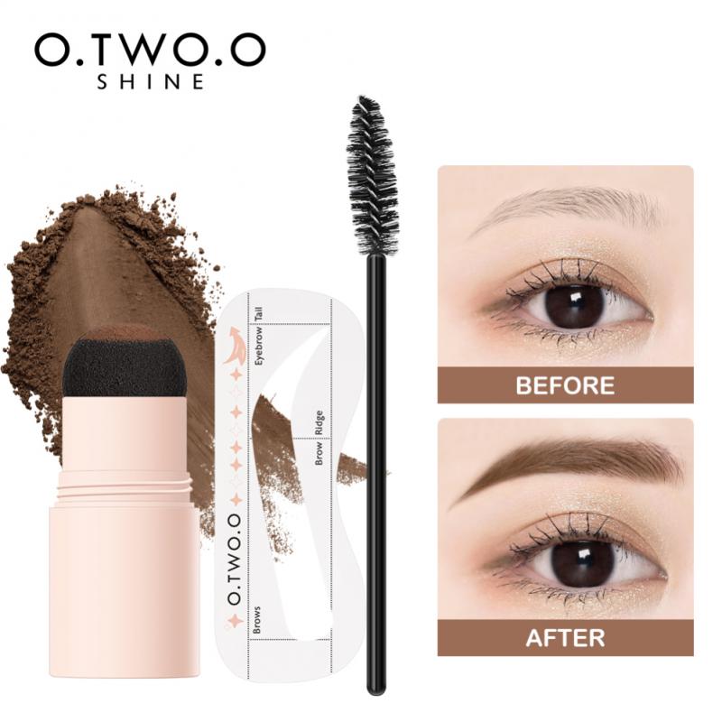 O.TWO.O One Step Hairline & Eyebrow Shaping Stamp Waterproof with Stencils