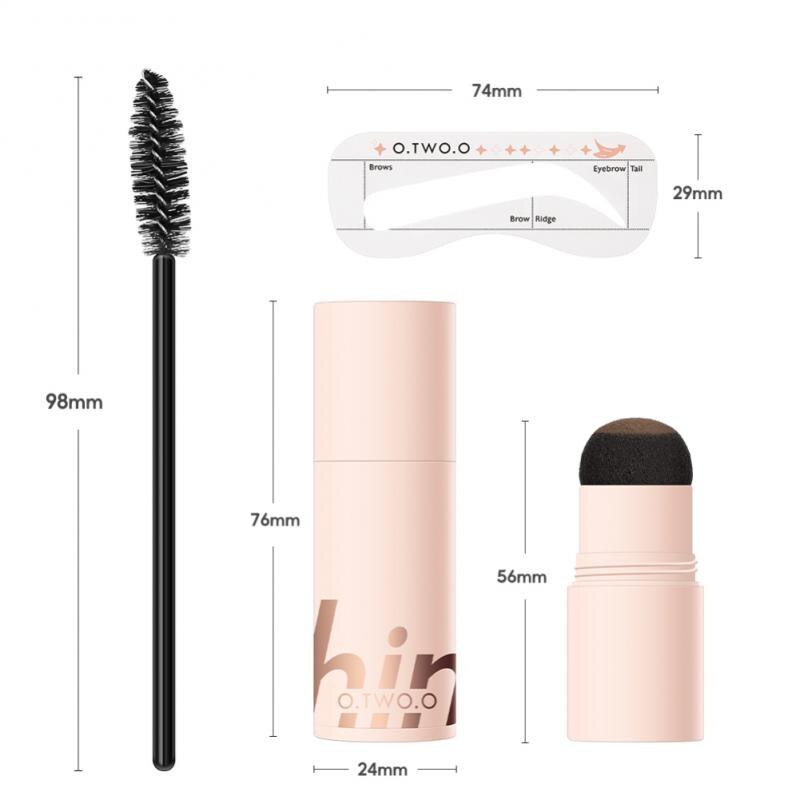 O.TWO.O One Step Hairline & Eyebrow Shaping Stamp Waterproof with Stencils