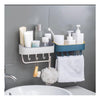 Punch-Free Plastic Bathroom Shelf