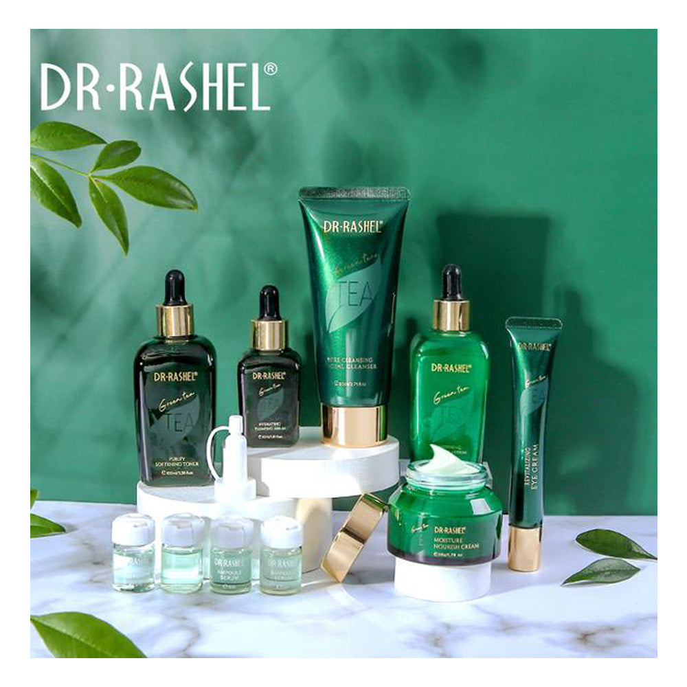 DR RASHEL Green Tea Purify Balancing Skin Care Set 10pcs Facial Care Kit