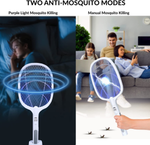 Rechargeable Electric Mosquito Killer Racket Glow Electric Fly Swatter, Rechargeable Bug Zapper