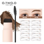 O.TWO.O One Step Hairline & Eyebrow Shaping Stamp Waterproof with Stencils