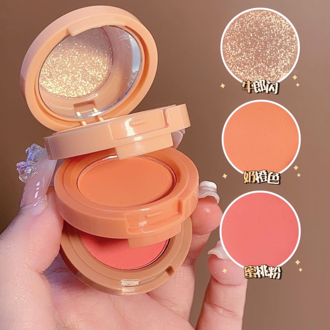 3in1 Blusher + Highlighter Shade 02