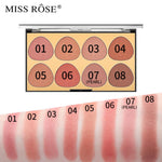 Miss Rose 3D Blush 8 Color Palette