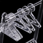 EARRING STAND ORGANIZER ACRYLIC WITH 8 MINI HANGERS