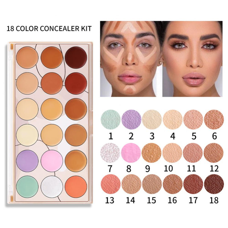 Miss Rose 18 Color Corrector and Concealer Palette