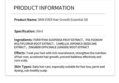 Skin Ever Hair Growth Essential Oil
