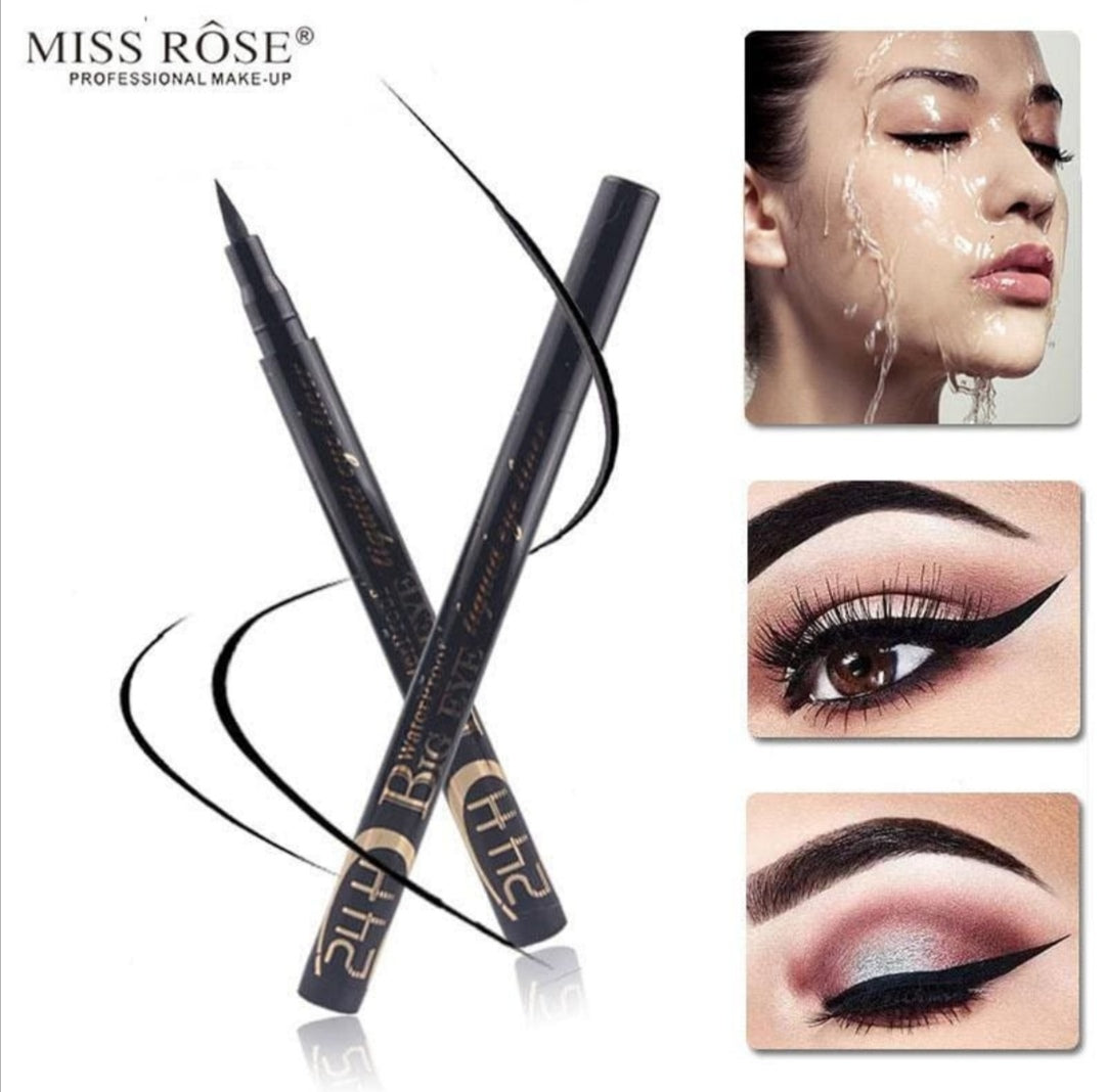 Miss Rose Liquid Foundation + Miss Rose Liptint + Miss Rose 24H Marker Eyeliner