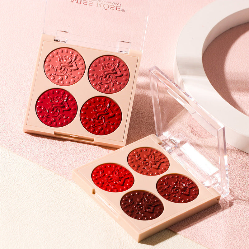 Miss Rose 4 colors Gorgeous Lipstick Palette