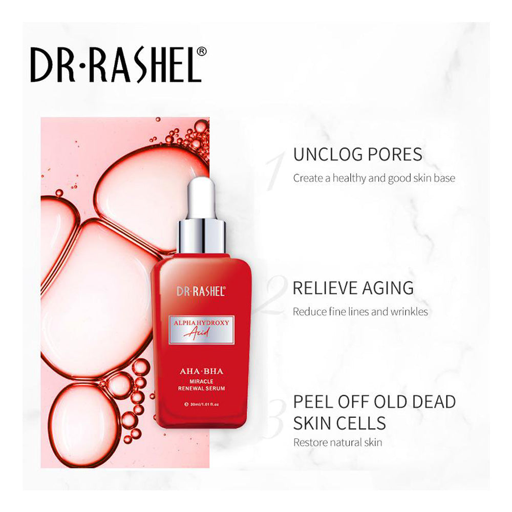 DR RASHEL Skin Care AHA BHA Miracle Renewal Rejuvenation Face Serum 30ml