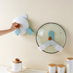 Folding Pot Lid Holder Wall Mounted