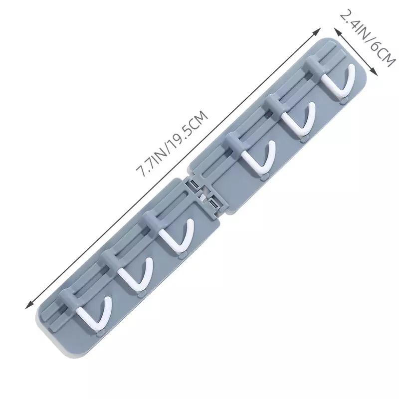 Wall-Mounted Corner Wall Hook, Multi-Functional Six Hooks Rack, Space-Saving Kitchen Bathroom Hanger