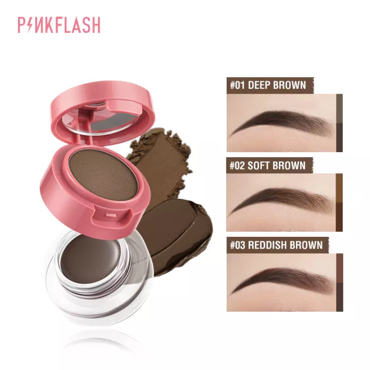 PINKFLASH Duo Effect Eyebrow Cream & Powder Kit