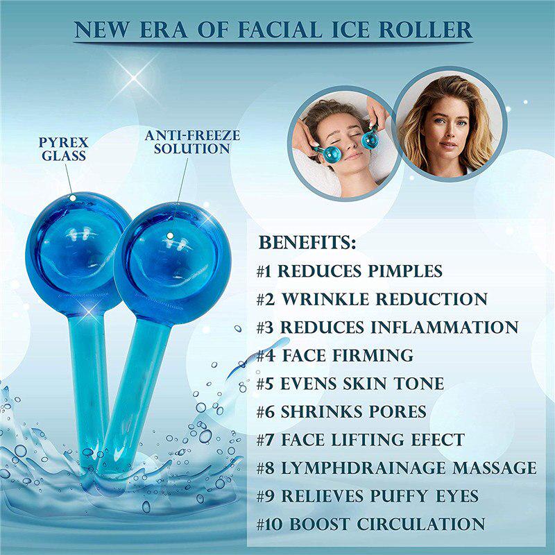 Ice Cool Roller Ball Face lifting Relaxation Massage