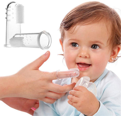 Baby Finger Teeth Brush For Infant Tooth Cleaning card packing (BPA Free)