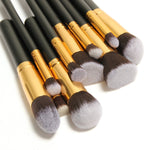Anastasia Beverly Hills 10 Brushes Set- Black (High Quality Copy)