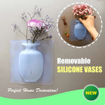 Silicone Flower Vase Self-Adhesive Home Decoration PACK OF 3