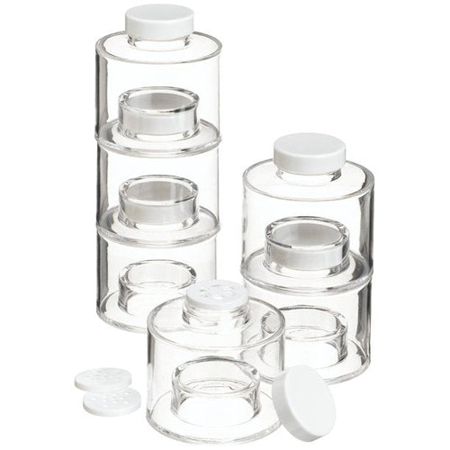 Set of 6 Spice Tower Self Stacking Spice-Bottles