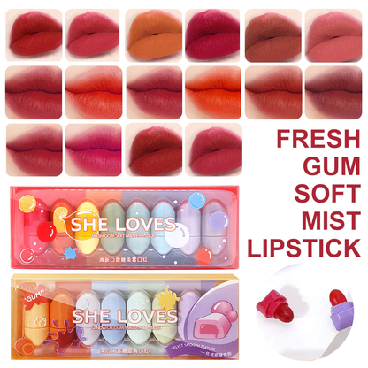 She Loves 8 Pcs Mini Candy Matte Lipstick Set