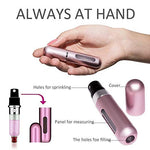 Mini Refillable Perfume Atomizer Bottle for Travel Spray Scent Pump Case 5ml