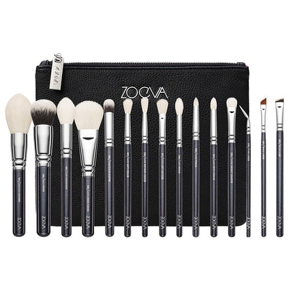 Zoeva Professional 15Pcs Make-up Brush Set (Black)