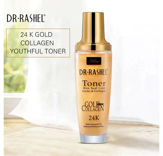 Dr Rashel Toner with Real Gold Atoms & Collagen 24K Granted the Radiance to Facial Skin