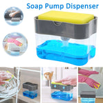 Soap Push Dispenser & Sponge Holder