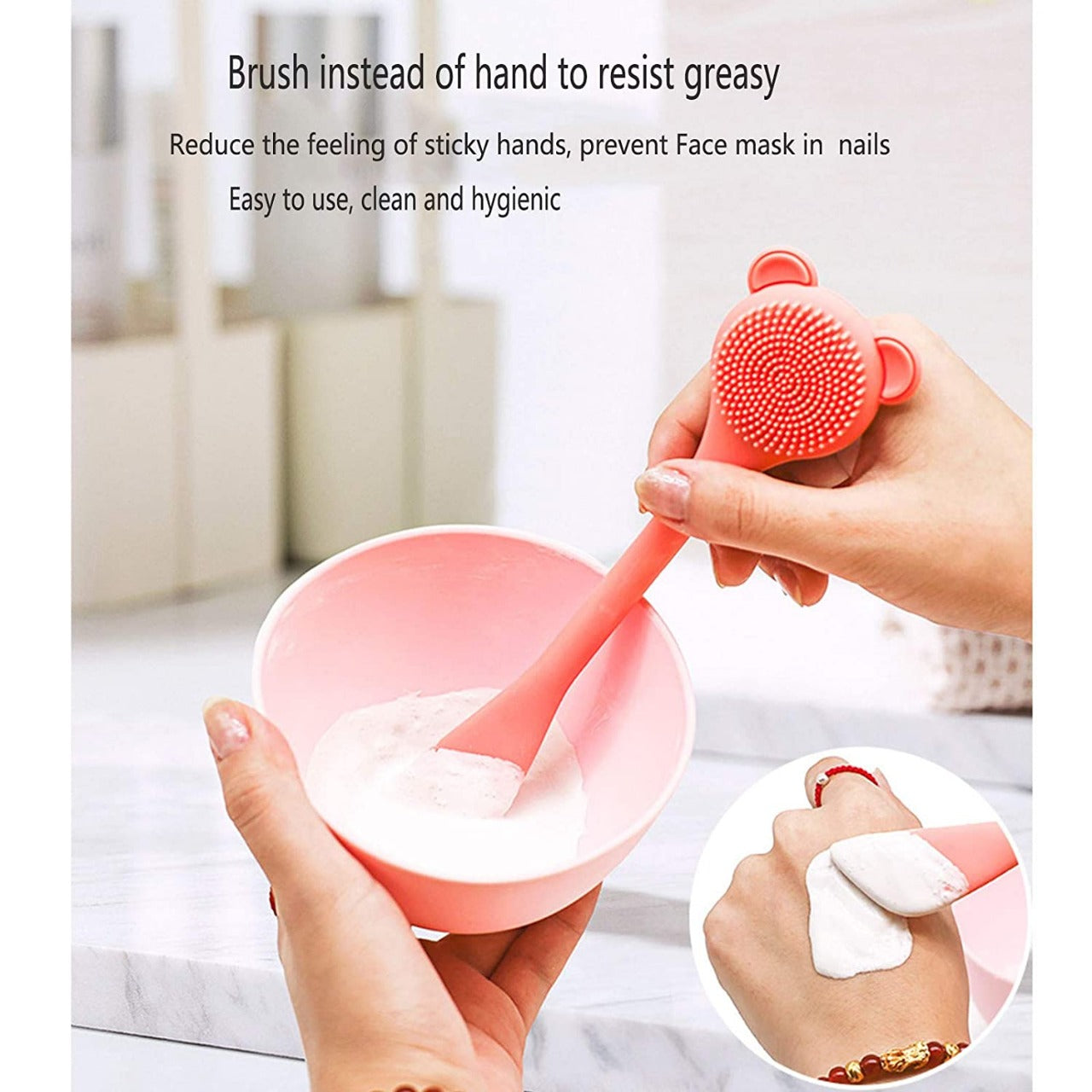 RUBY FACE SILICONE FACE MASK BRUSH