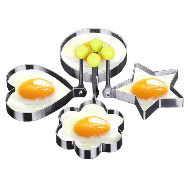 Egg Molds Stainless Steel 4 Pcs Set For Kitchen