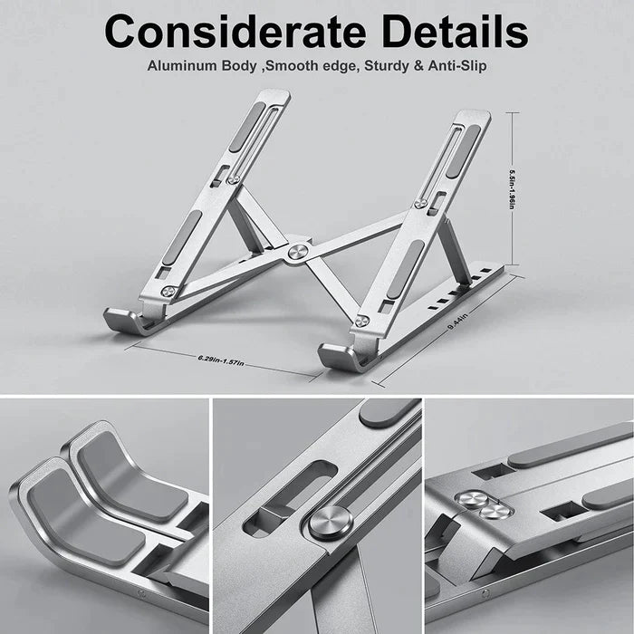 Folding Adjustable Aluminium Laptop Stand