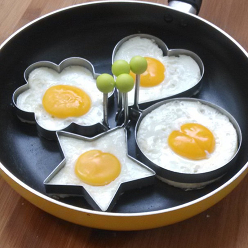 Egg Molds Stainless Steel 4 Pcs Set For Kitchen