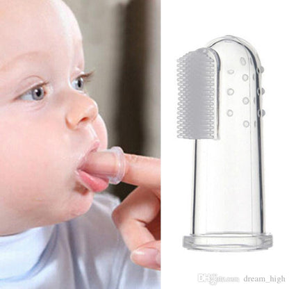 Baby Finger Teeth Brush For Infant Tooth Cleaning card packing (BPA Free)