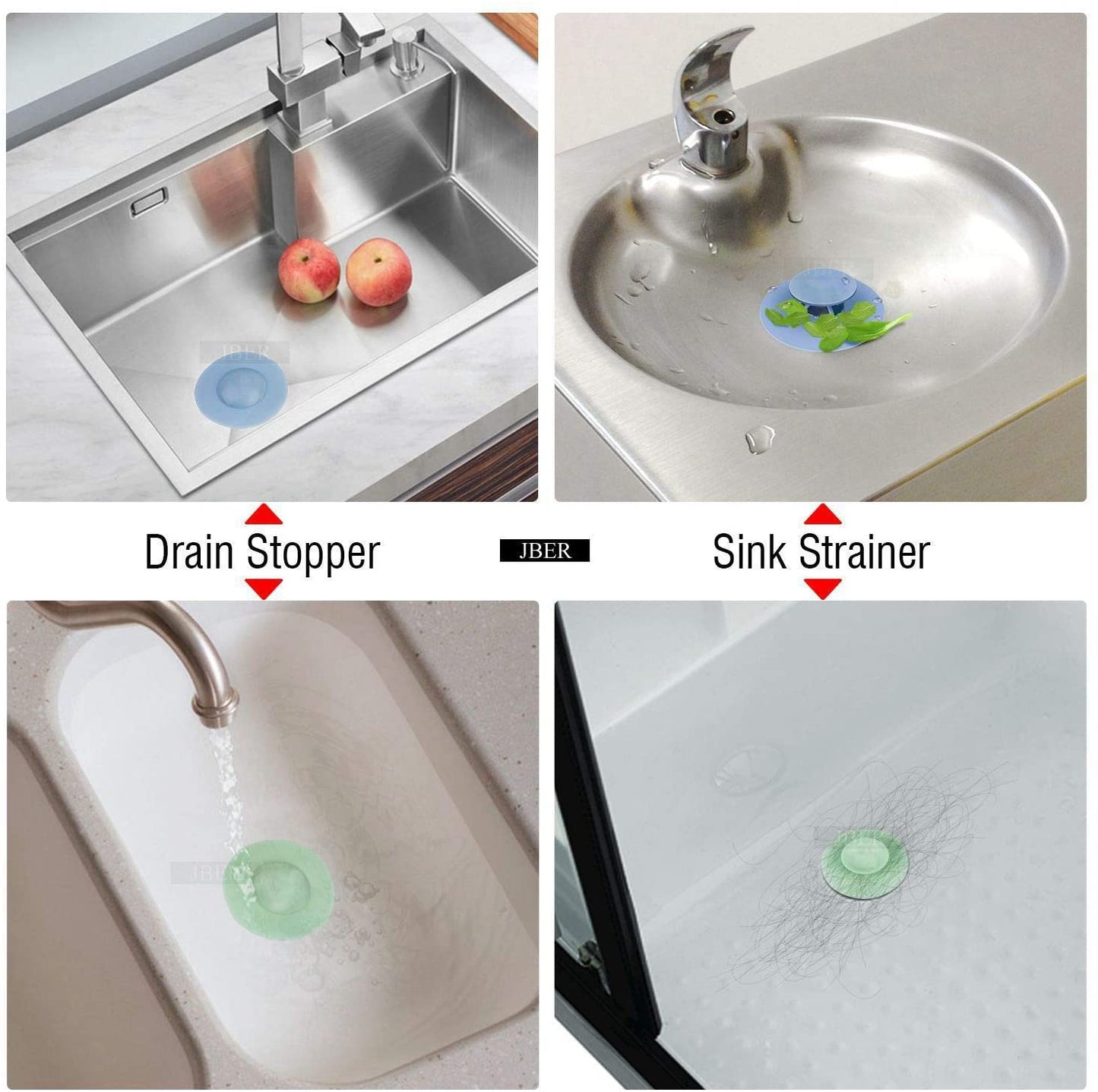 Silicone Bathroom Kitchen Sink Drainer Stopper